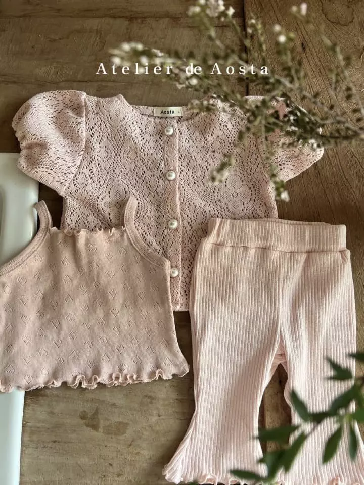 Aosta - Korean Children Fashion - #stylishchildhood - Camellia Crop Tee - 4