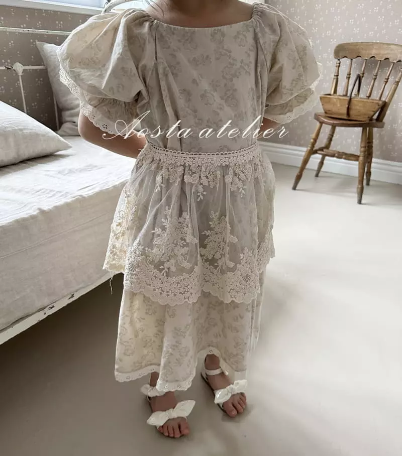 Aosta - Korean Children Fashion - #childofig - Lace Apron 0~5y - 7