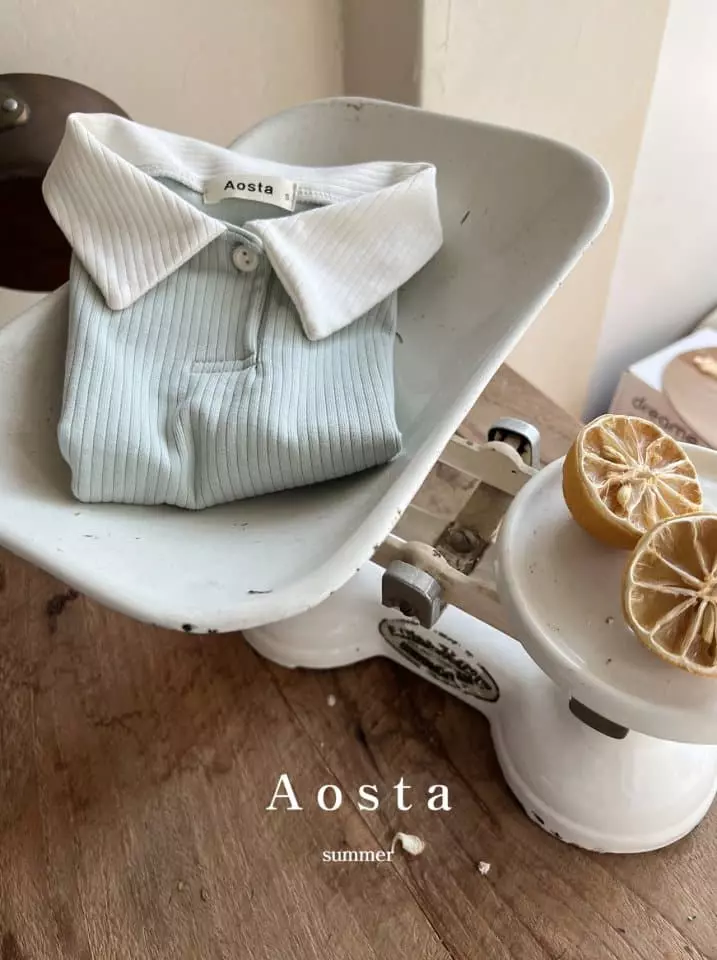 Aosta - Korean Children Fashion - #childofig - Dandy Collar Tee - 10