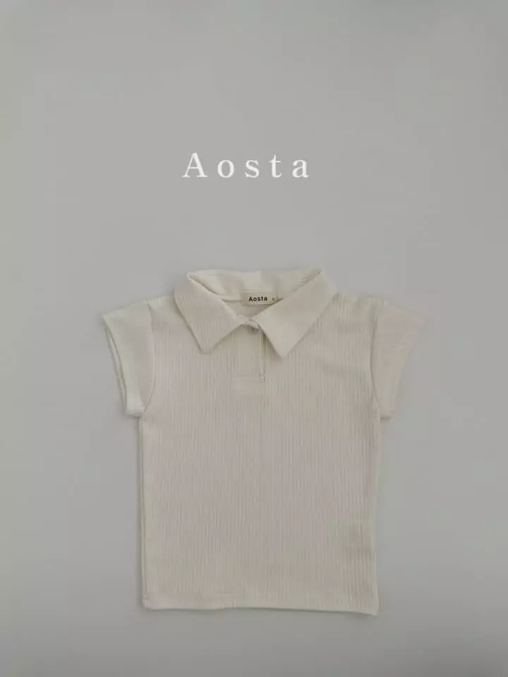 Aosta - Korean Children Fashion - #childrensboutique - Dandy Collar Tee - 11