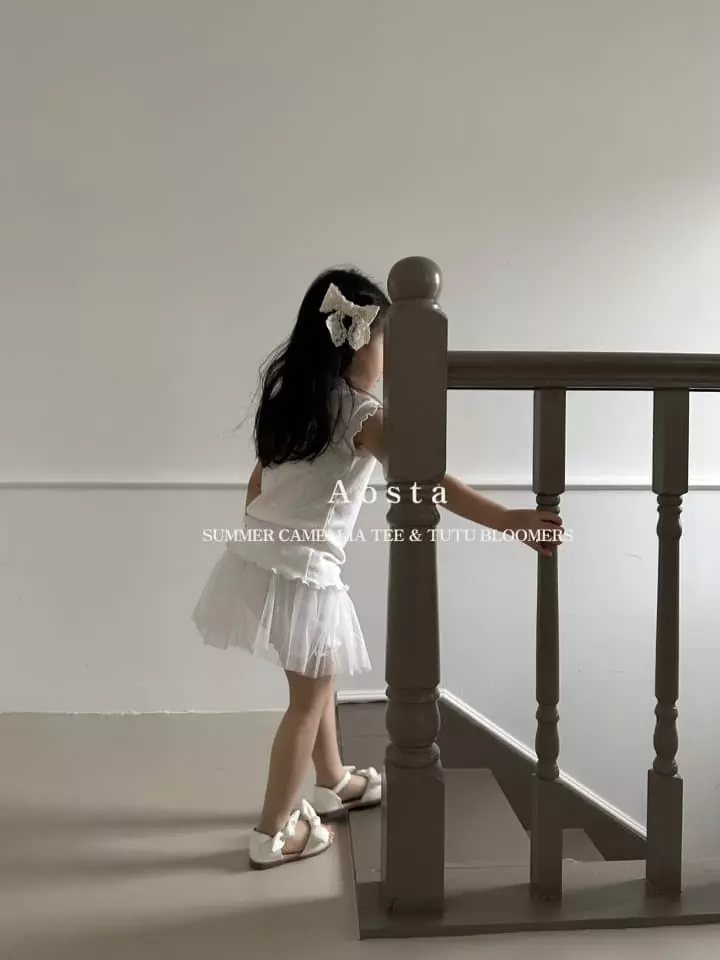 Aosta - Korean Children Fashion - #designkidswear - Camellia Tee - 3