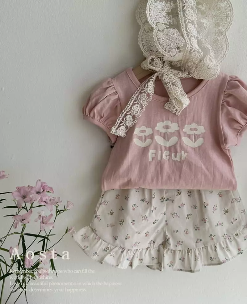 Aosta - Korean Children Fashion - #designkidswear - Polle Puff Tee - 7