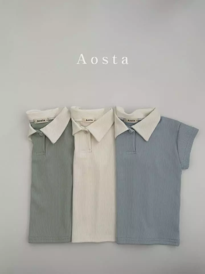 Aosta - Korean Children Fashion - #kidzfashiontrend - Dandy Collar Tee