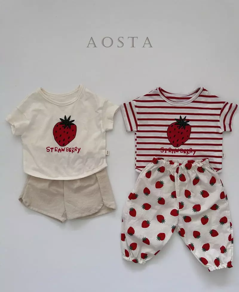 Aosta - Korean Children Fashion - #littlefashionista - Strawberry Tee - 4