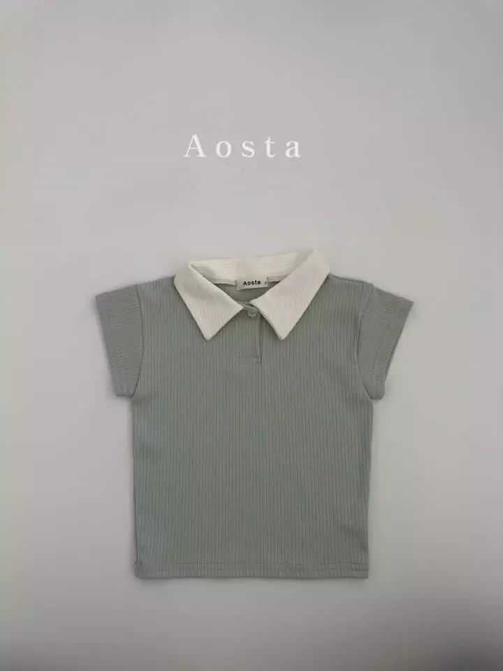 Aosta - Korean Children Fashion - #minifashionista - Dandy Collar Tee - 5