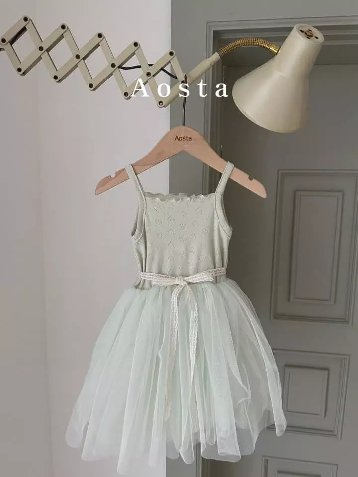 Aosta - Korean Children Fashion - #prettylittlegirls - Camellia Tutu One-piece