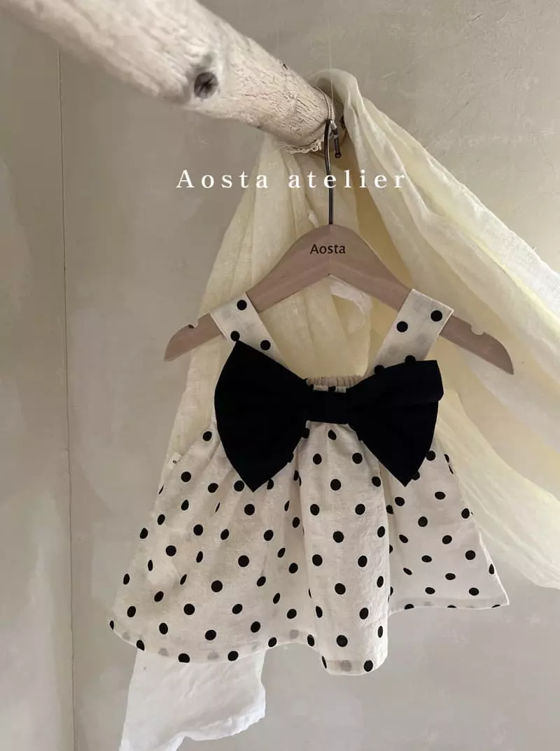 Aosta - Korean Children Fashion - #prettylittlegirls - Ribbon Blouse - 2
