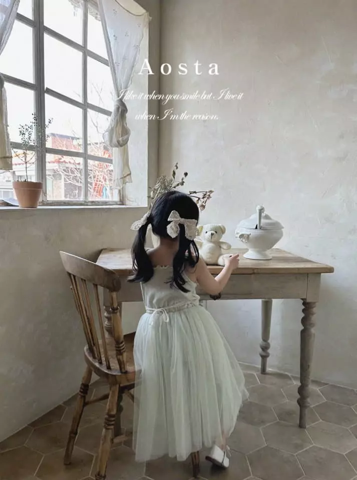 Aosta - Korean Children Fashion - #toddlerclothing - Camellia Tutu One-piece - 4