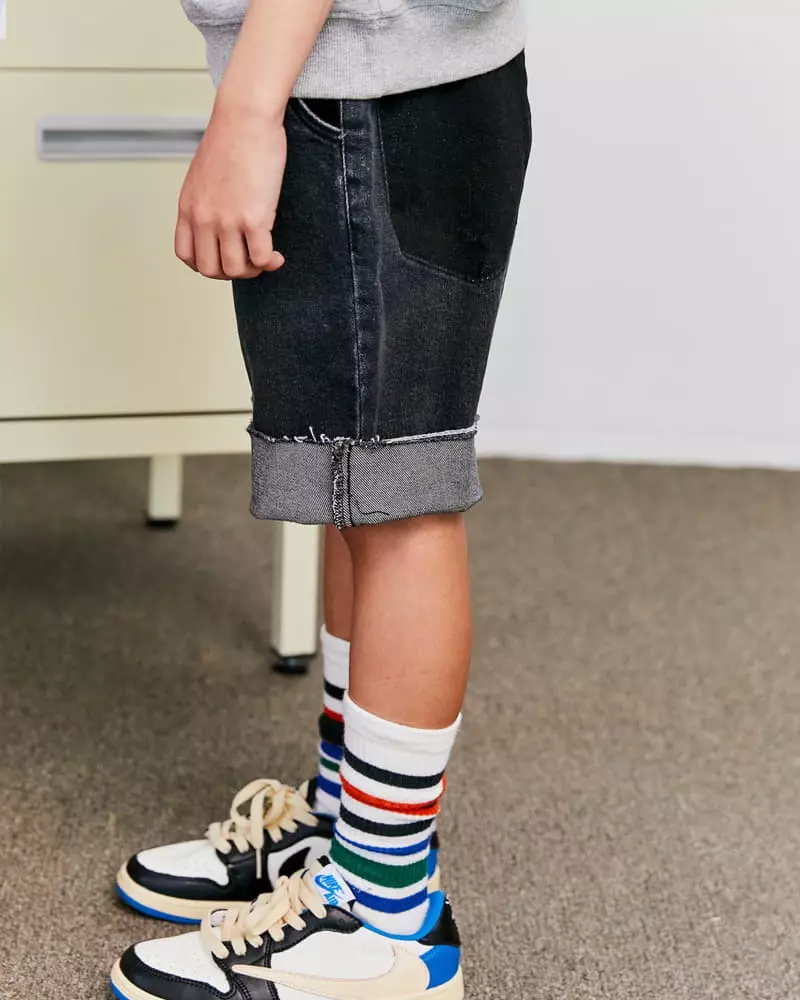 Apple Smile - Korean Children Fashion - #childofig - Pocket Jeans - 5