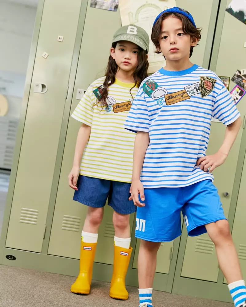 Apple Smile - Korean Children Fashion - #designkidswear - Mark Stripes Tee - 3