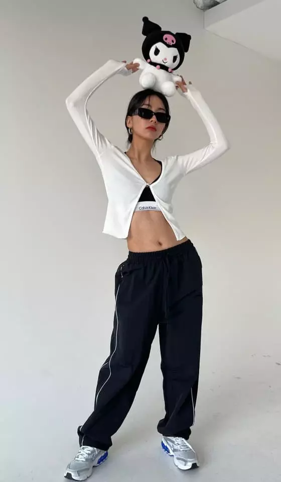 Atpz - Korean Women Fashion - #momslook - Pearl Button Cardigan Top - 2