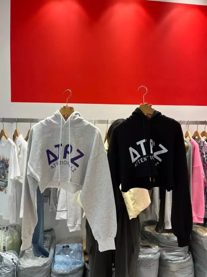 Atpz - Korean Women Fashion - #womensfashion - Crop Hoody - 11