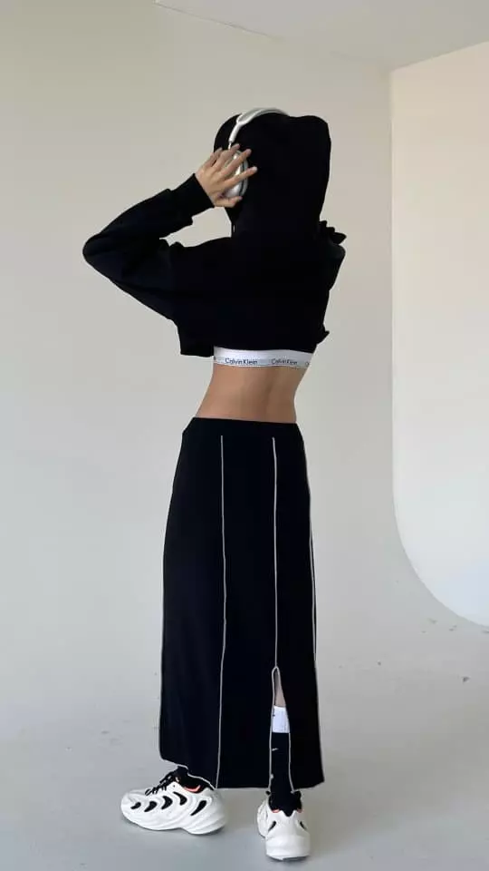 Atpz - Korean Women Fashion - #womensfashion - Crop Hoody - 7