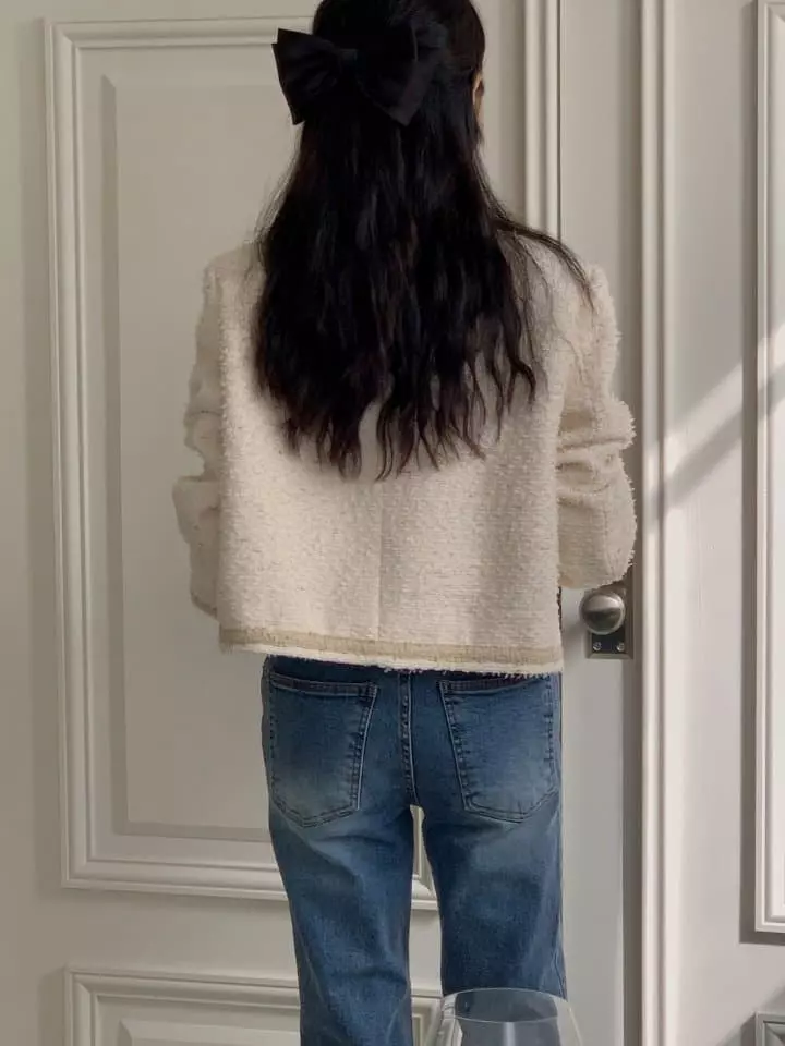 Atthismoment - Korean Women Fashion - #womensfashion - Coin Twid Jacket - 4