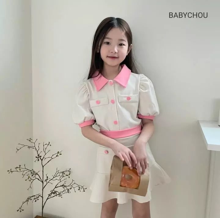 Babychou - Korean Children Fashion - #childofig - Juliet Top Bottom Set - 4