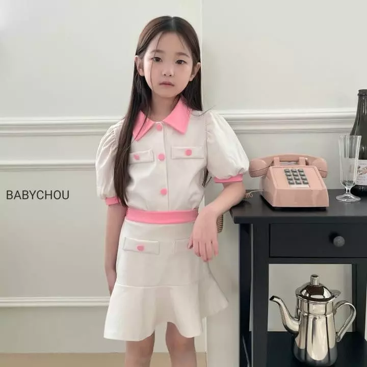 Babychou - Korean Children Fashion - #kidsshorts - Juliet Top Bottom Set - 9