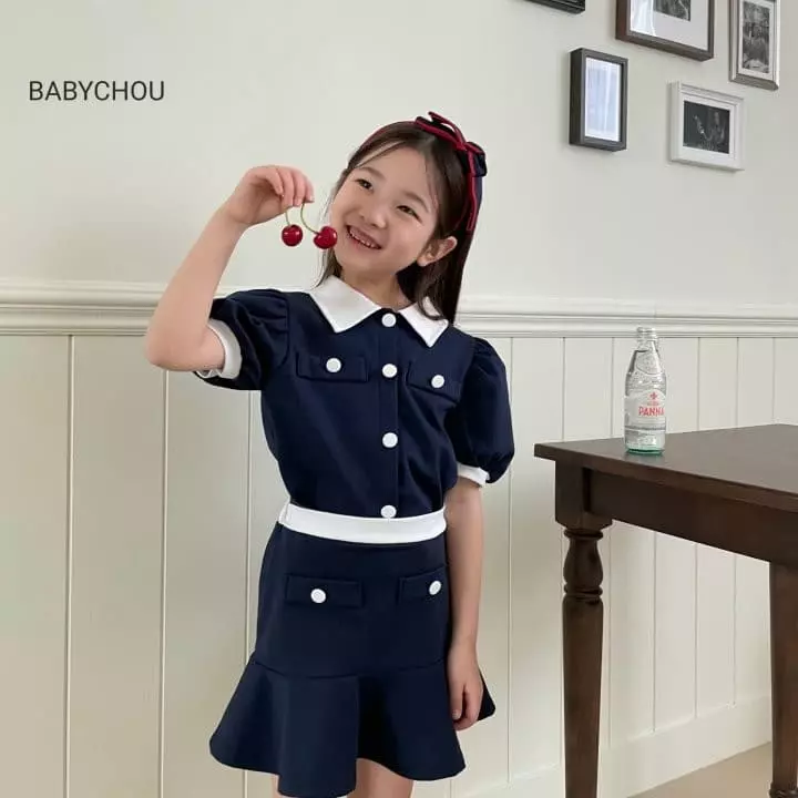 Babychou - Korean Children Fashion - #kidzfashiontrend - Juliet Top Bottom Set - 11