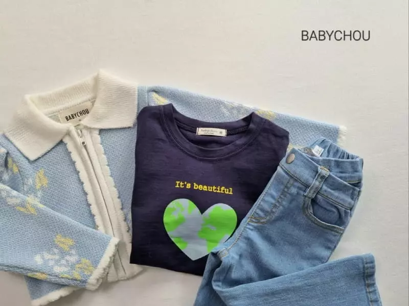 Babychou - Korean Children Fashion - #prettylittlegirls - Love Us Tee - 8