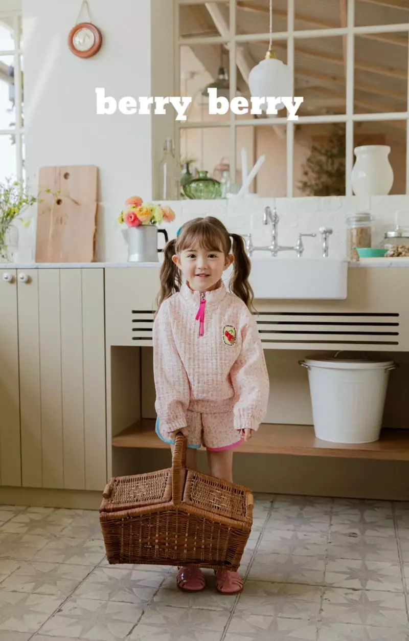 Berry Berry - Korean Children Fashion - #childrensboutique - Cherry Top Bottom Set - 12