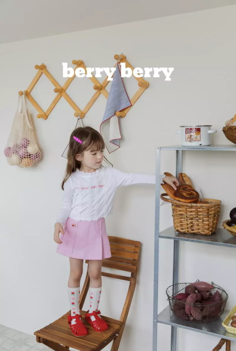 Berry Berry - Korean Children Fashion - #kidzfashiontrend - Wrinkle Skirt - 7