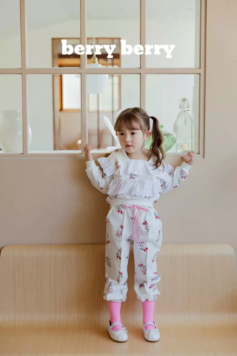Berry Berry - Korean Children Fashion - #littlefashionista - Rabbit Top Bottom Set - 10