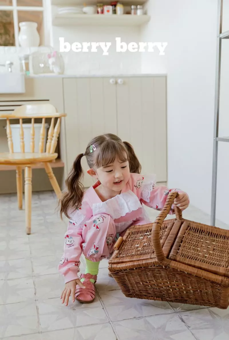 Berry Berry - Korean Children Fashion - #magicofchildhood - Rabbit Top Bottom Set - 11
