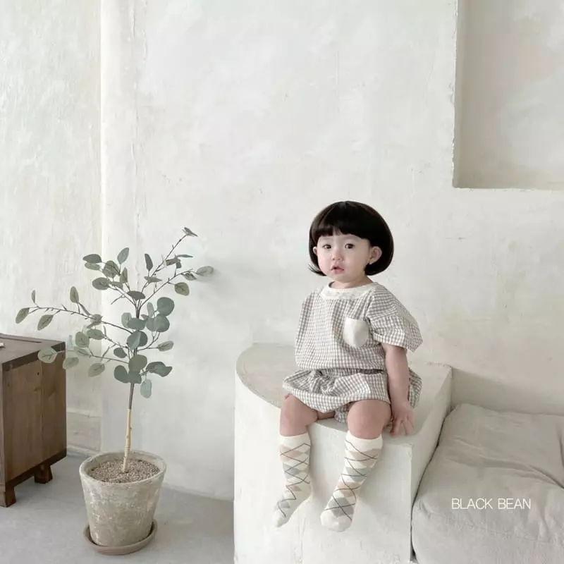 Black Bean - Korean Baby Fashion - #babyoutfit - May Bebe Top Bottom Set - 4