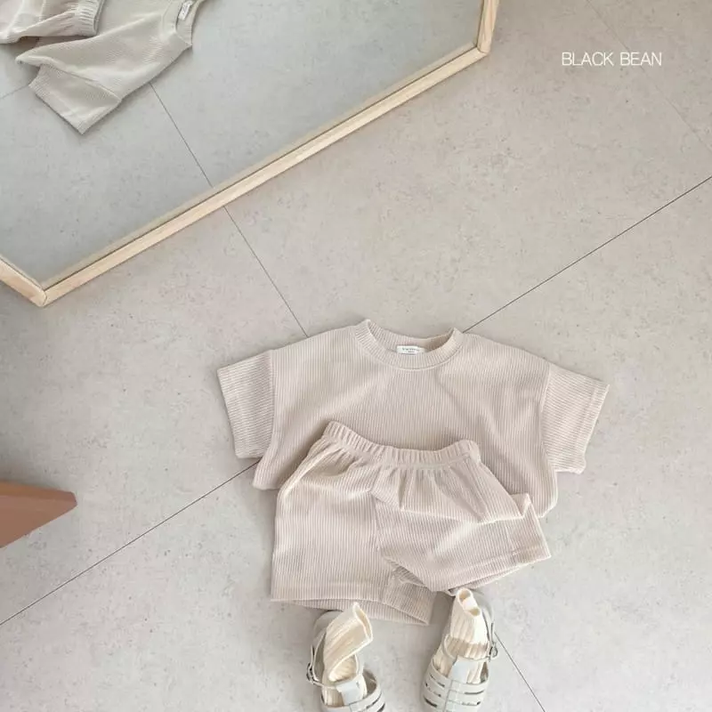Black Bean - Korean Children Fashion - #childrensboutique - Daily Top Bottom Set with Mom - 11