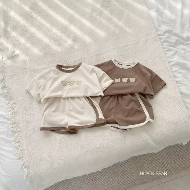 Black Bean - Korean Children Fashion - #childrensboutique - Friends Top Bottom Set - 4