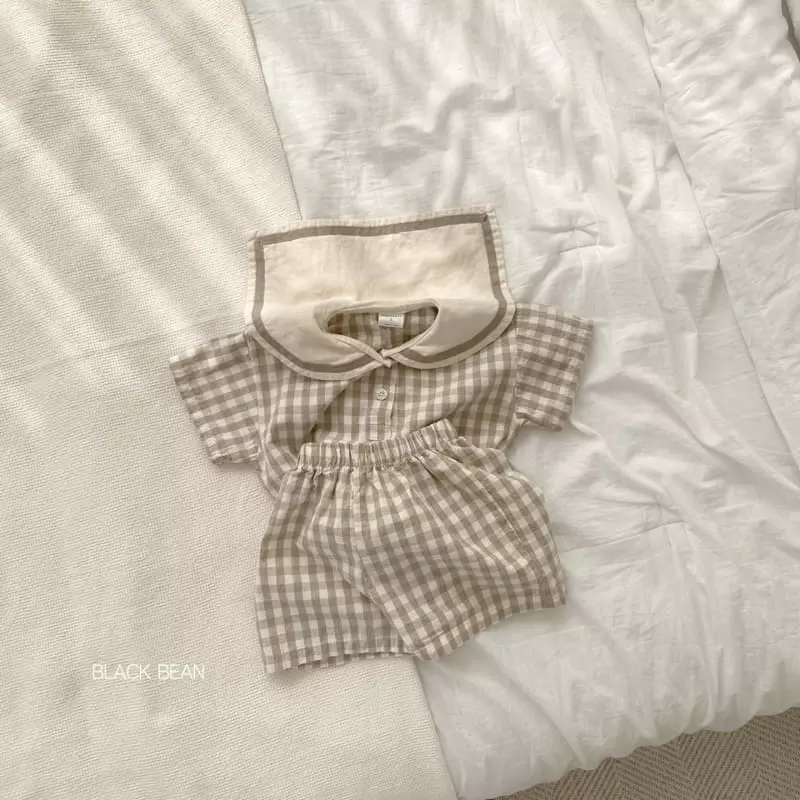 Black Bean - Korean Children Fashion - #designkidswear - Mood Top Bottom Set - 2