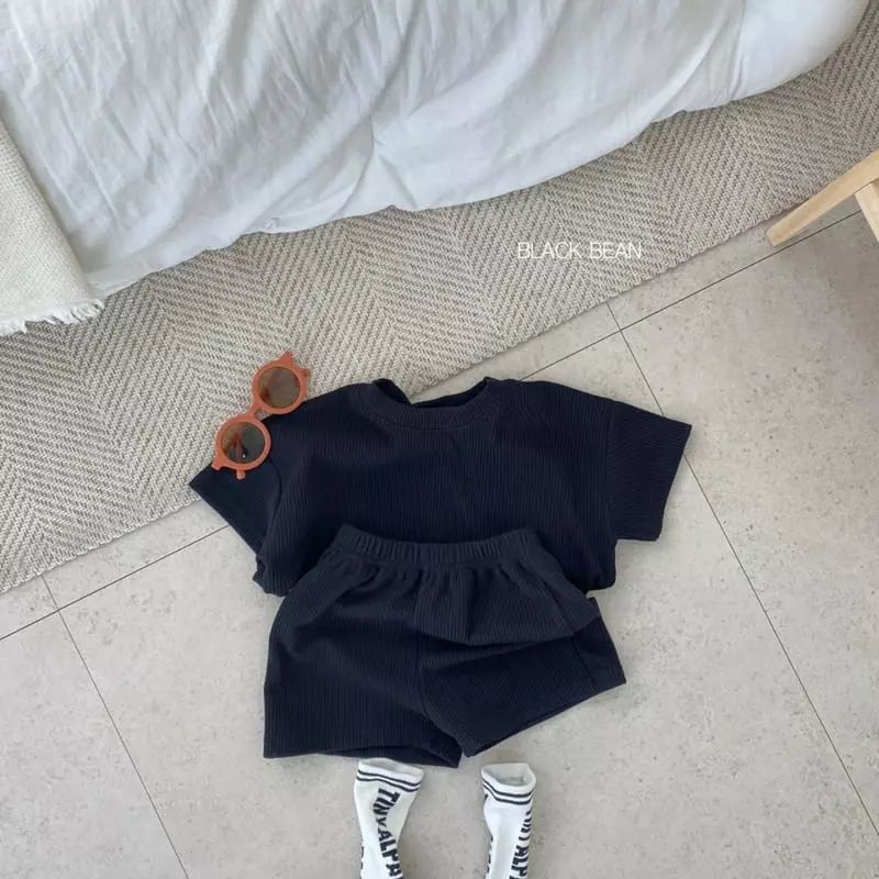 Black Bean - Korean Children Fashion - #designkidswear - Daily Top Bottom Set with Mom - 12