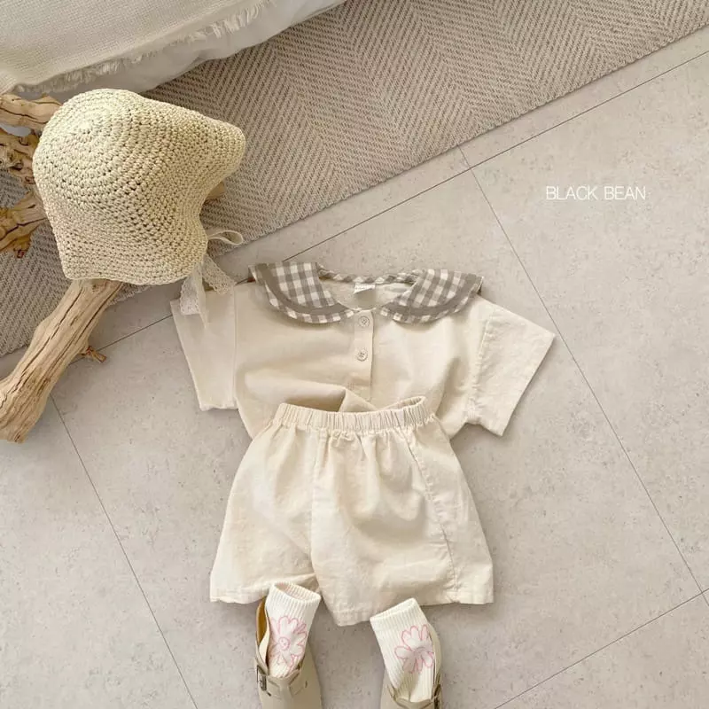 Black Bean - Korean Children Fashion - #kidsshorts - Mood Top Bottom Set - 5