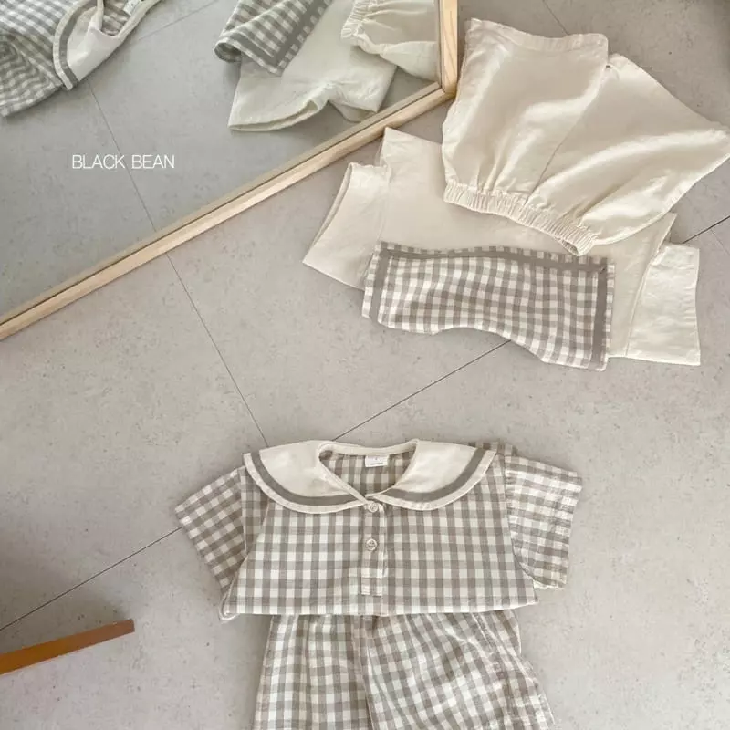 Black Bean - Korean Children Fashion - #minifashionista - Mood Top Bottom Set - 11