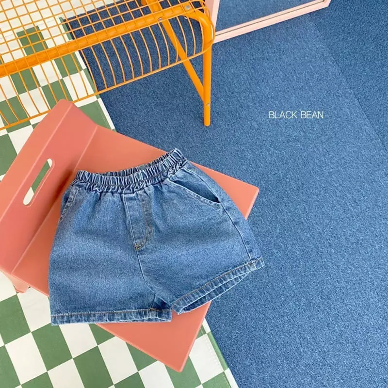 Black Bean - Korean Children Fashion - #prettylittlegirls - 617 Vintage Denim Shorts - 7