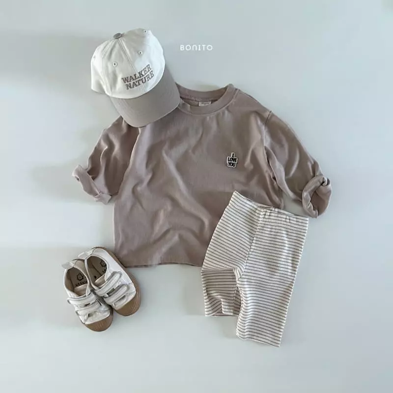 Bonito - Korean Baby Fashion - #babyboutiqueclothing - I Love Top Bottom Set - 5