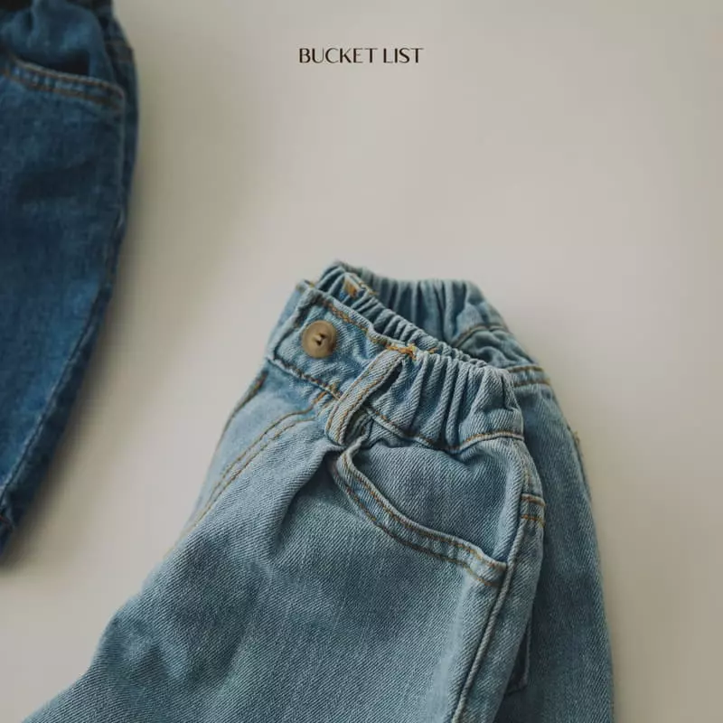 Bucket List - Korean Children Fashion - #Kfashion4kids - Crunch Denim Jeans - 9