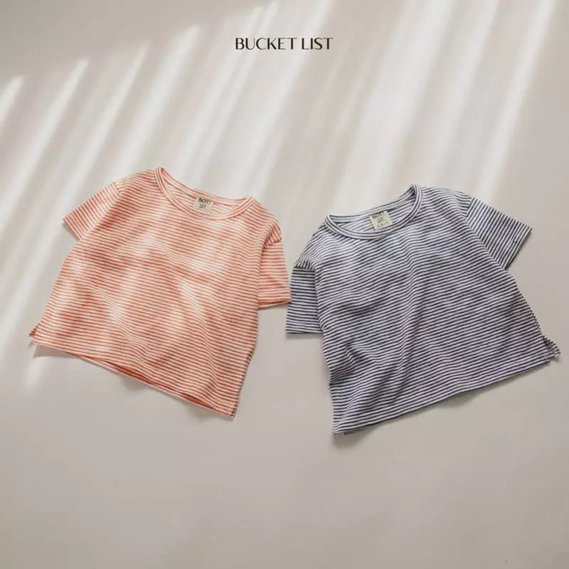 Bucket List - Korean Children Fashion - #childrensboutique - Ade Stripes Tee - 3