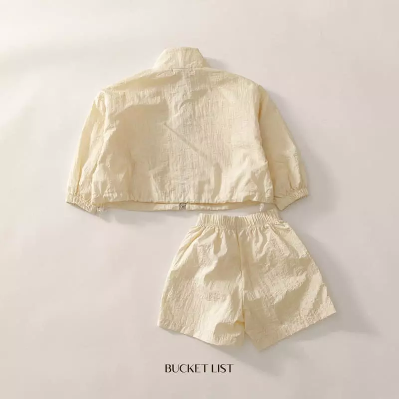 Bucket List - Korean Children Fashion - #discoveringself - Two Way Windbreaker Top Bottom Set - 3