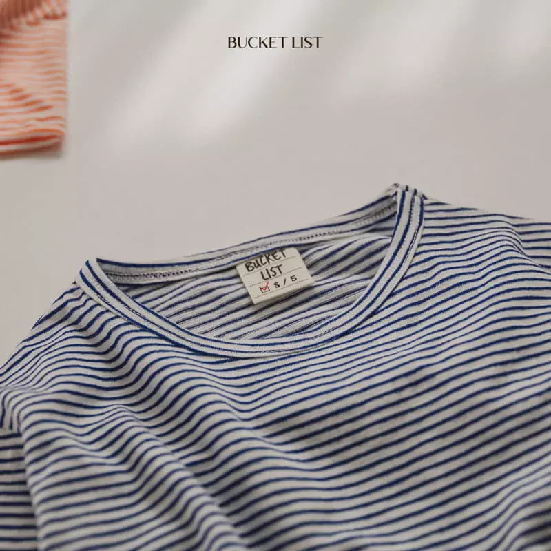 Bucket List - Korean Children Fashion - #fashionkids - Ade Stripes Tee - 6
