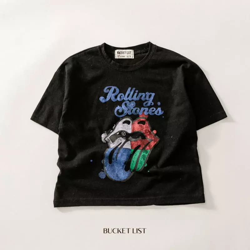 Bucket List - Korean Children Fashion - #fashionkids - Rolling Short Sleeves Tee - 2