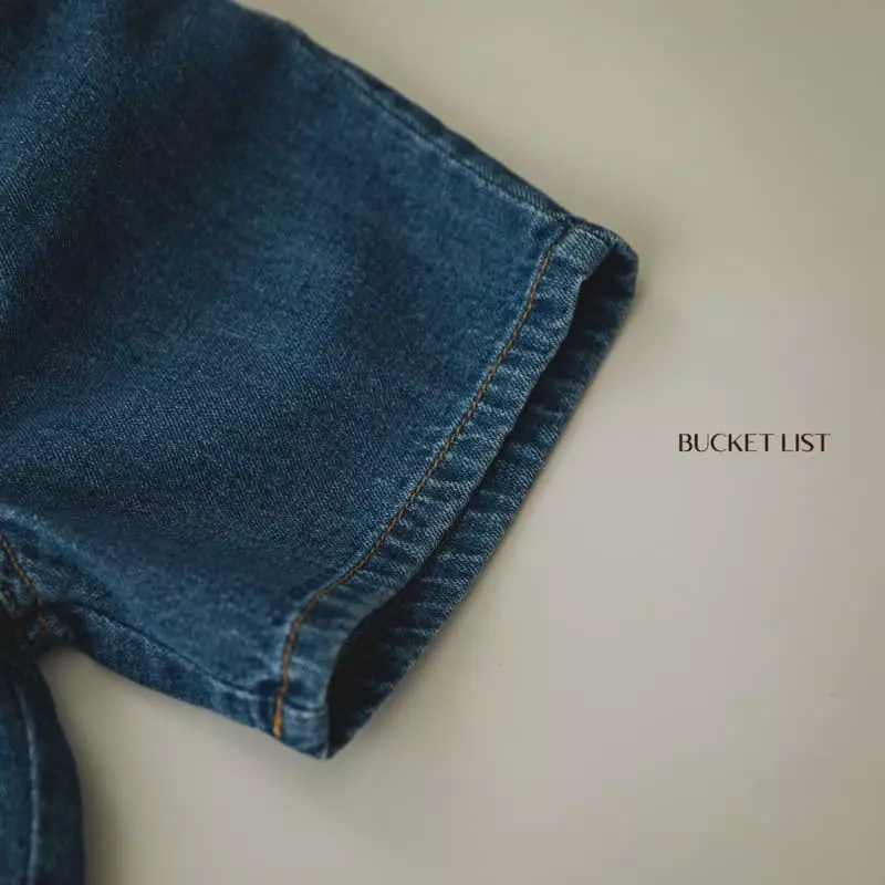 Bucket List - Korean Children Fashion - #kidsshorts - Crunch Denim Jeans - 6