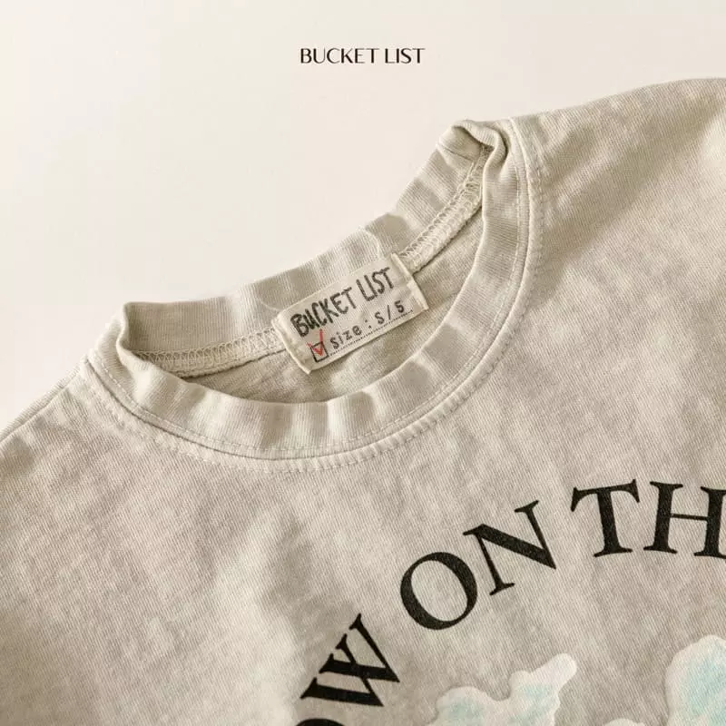 Bucket List - Korean Children Fashion - #kidsstore - Cow Pigment Short Sleeves Tee - 5