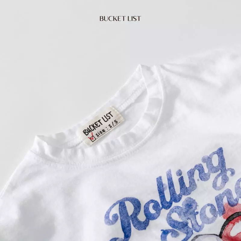 Bucket List - Korean Children Fashion - #kidsshorts - Rolling Short Sleeves Tee - 4
