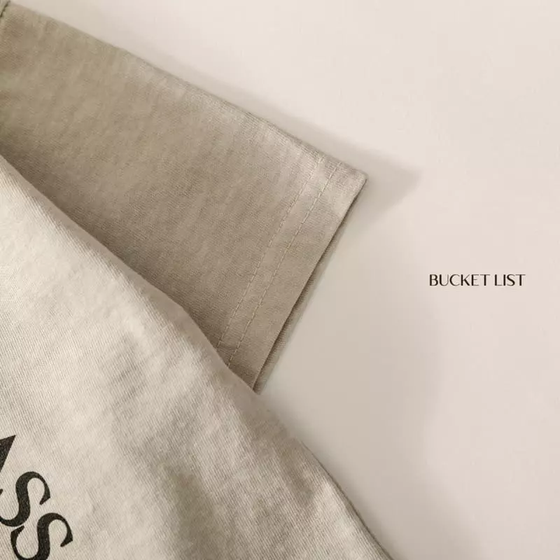 Bucket List - Korean Children Fashion - #kidzfashiontrend - Cow Pigment Short Sleeves Tee - 6