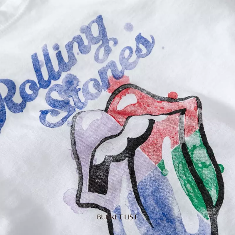 Bucket List - Korean Children Fashion - #kidzfashiontrend - Rolling Short Sleeves Tee - 5
