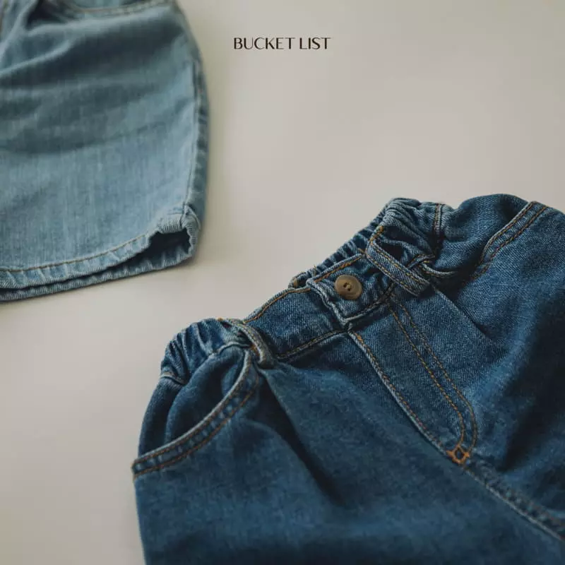 Bucket List - Korean Children Fashion - #littlefashionista - Crunch Denim Jeans - 10