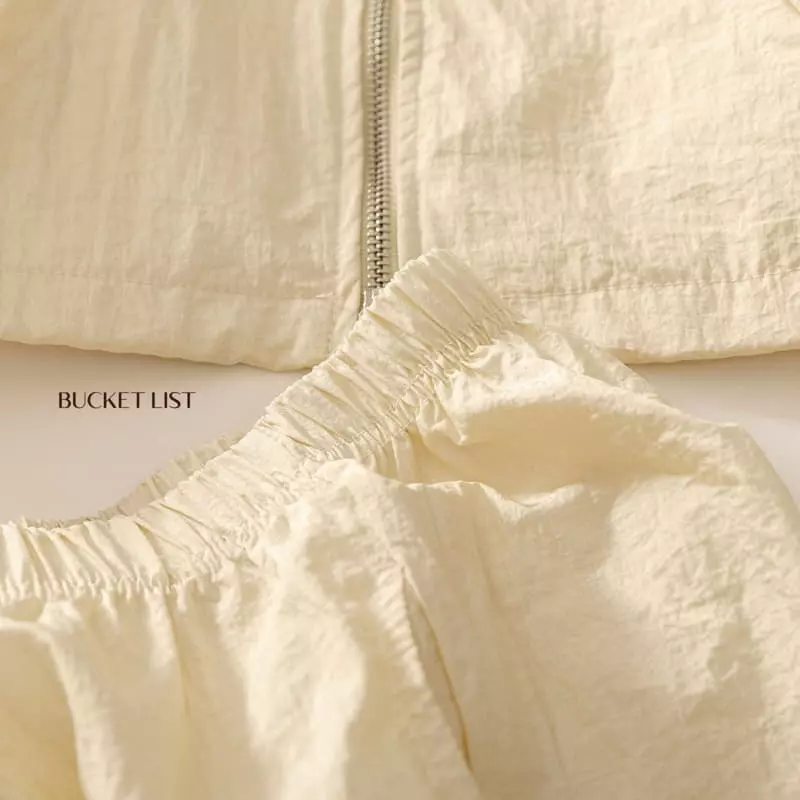 Bucket List - Korean Children Fashion - #littlefashionista - Two Way Windbreaker Top Bottom Set - 9