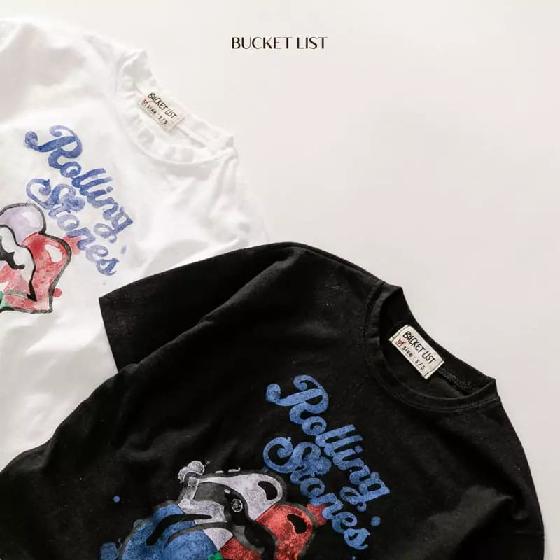Bucket List - Korean Children Fashion - #littlefashionista - Rolling Short Sleeves Tee - 7