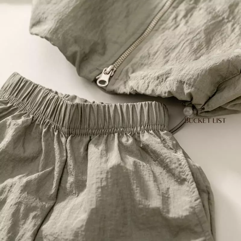 Bucket List - Korean Children Fashion - #magicofchildhood - Two Way Windbreaker Top Bottom Set - 10