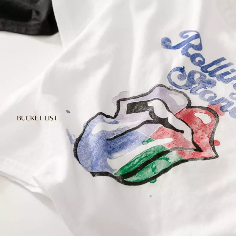 Bucket List - Korean Children Fashion - #minifashionista - Rolling Short Sleeves Tee - 9